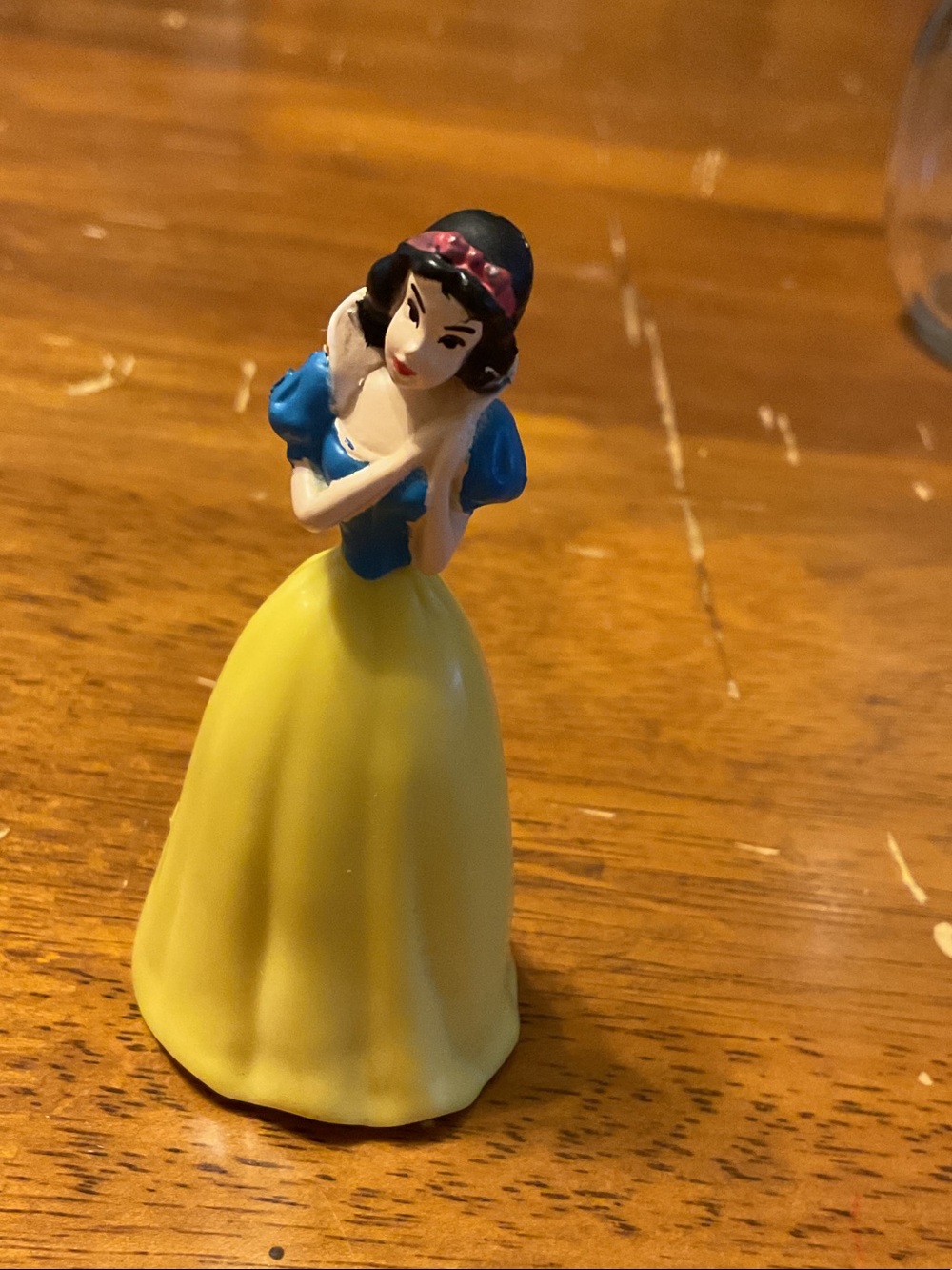 Disney Snow White Figurine in Blue and Yellow
